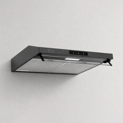 Кухонная вытяжка Tornado Biza 10(60) Touch Free FG BL Invertor, цвет черный, мотор инверторный, управление жестами