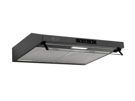 Кухонная вытяжка Tornado Biza 10(60) Touch Free FG BL Invertor, цвет черный, мотор инверторный, управление жестами — изображение 3