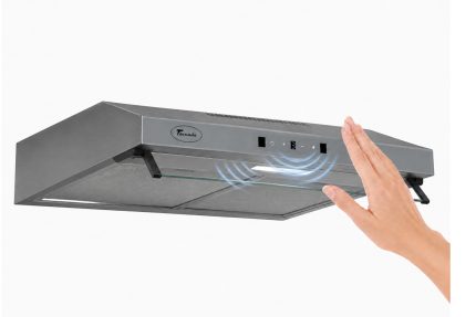 Вытяжка Tornado Biza 10(60) Touch Free FG Silver Invertor, цвет Inox, инверторная, управление жестами — изображение 3