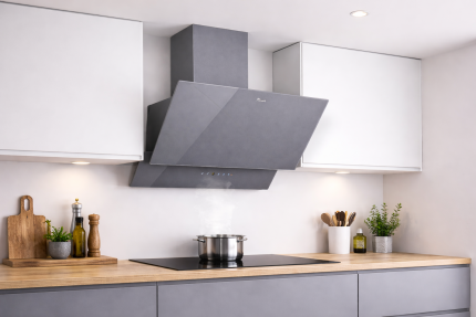 Вытяжка наклонная Tornado CAPPA 1000(60) SILVER LED, ширина 60 см — изображение 2